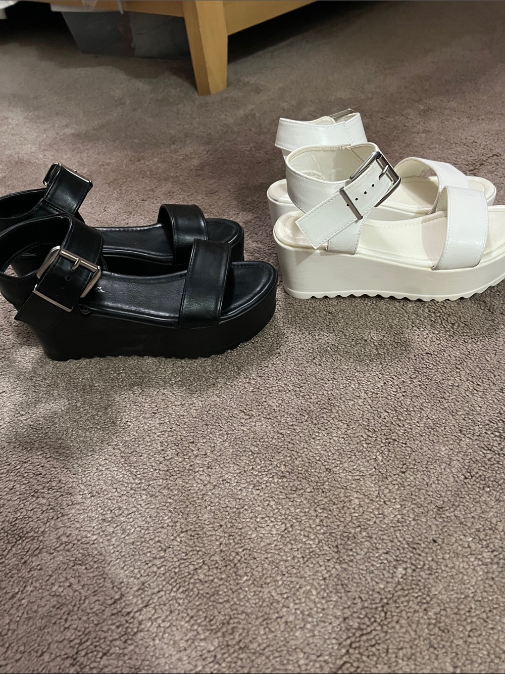 Herstyle Carita Womens Platform Sandals Open Toe Ankle Strap Flatform Wedge